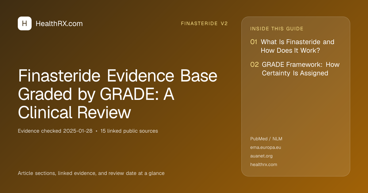 Evidence overview for finasteride v2: Finasteride Evidence Base Graded by GRADE: A Clinical Review