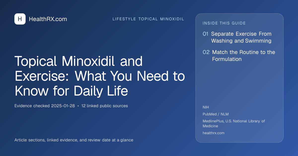 Evidence overview for lifestyle topical minoxidil: Topical Minoxidil and Exercise: What You Need to Know for Daily Life