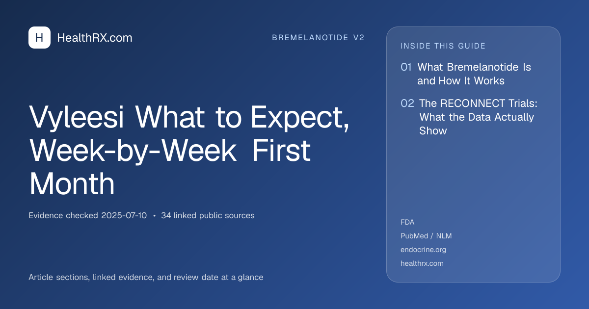 Evidence overview for bremelanotide v2: Vyleesi What to Expect, Week-by-Week First Month