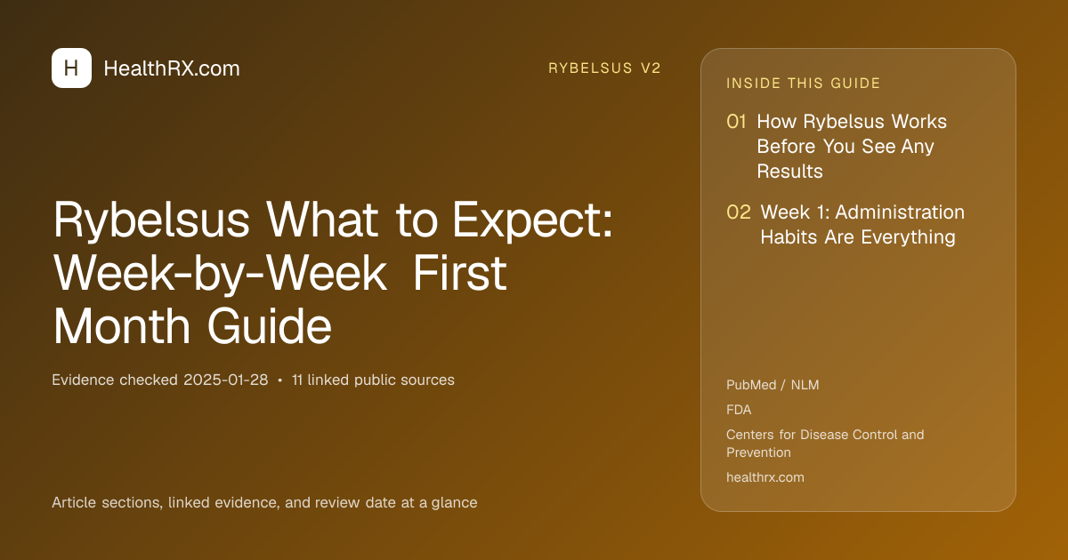 Evidence overview for Rybelsus What to Expect: Week-by-Week First Month Guide
