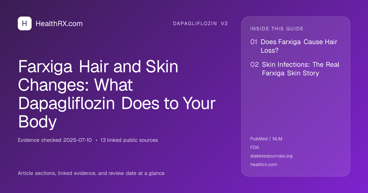 Evidence overview for dapagliflozin v2: Farxiga Hair and Skin Changes: What Dapagliflozin Does to Your Body