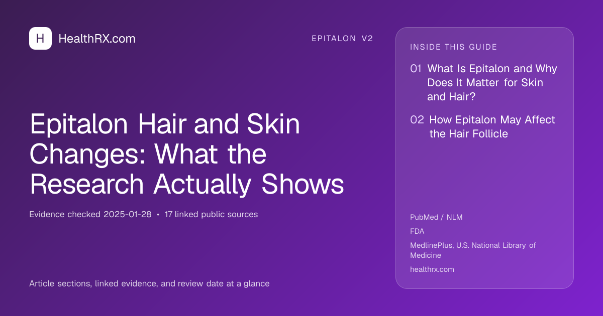 Evidence overview for Epitalon Hair and Skin Changes: What the Research Actually Shows
