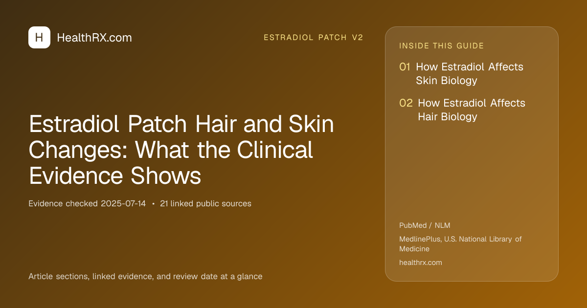 Evidence overview for Estradiol Patch Hair and Skin Changes: What the Clinical Evidence Shows