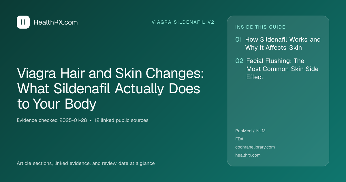 Evidence overview for viagra sildenafil v2: Viagra Hair and Skin Changes: What Sildenafil Actually Does to Your Body