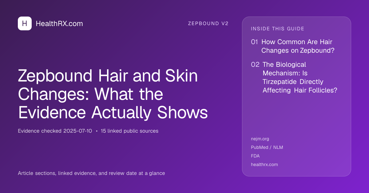 Evidence overview for Zepbound Hair and Skin Changes: What the Evidence Actually Shows