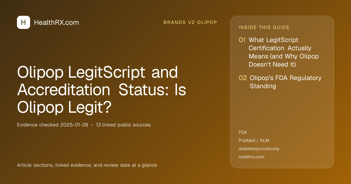 Evidence overview for brands v2 olipop: Olipop LegitScript and Accreditation Status: Is Olipop Legit?