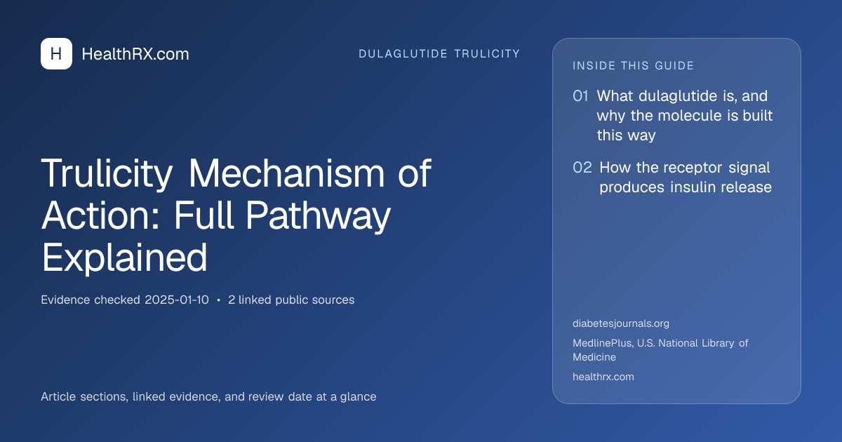 Evidence overview for Trulicity Mechanism of Action: Full Pathway Explained