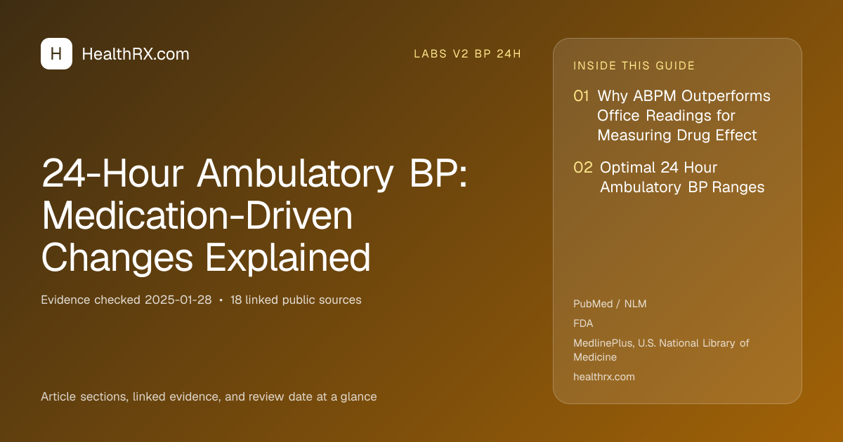 Evidence overview for 24-Hour Ambulatory BP: Medication-Driven Changes Explained