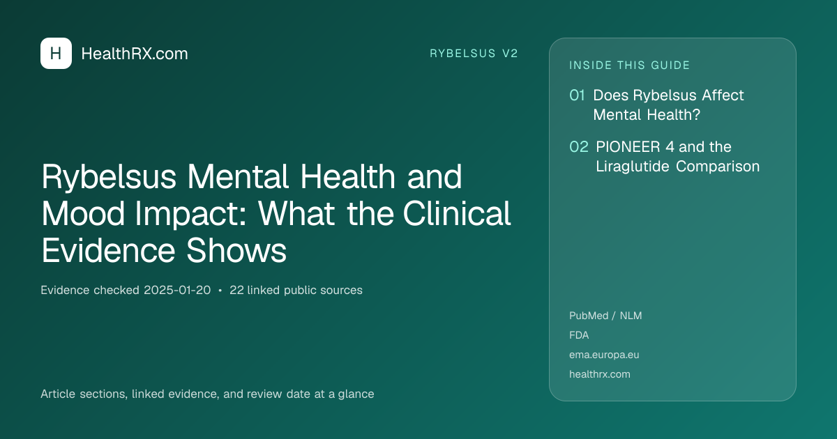 Evidence overview for Rybelsus Mental Health and Mood Impact: What the Clinical Evidence Shows