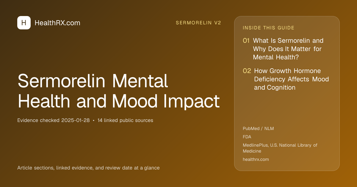 Evidence overview for Sermorelin Mental Health and Mood Impact