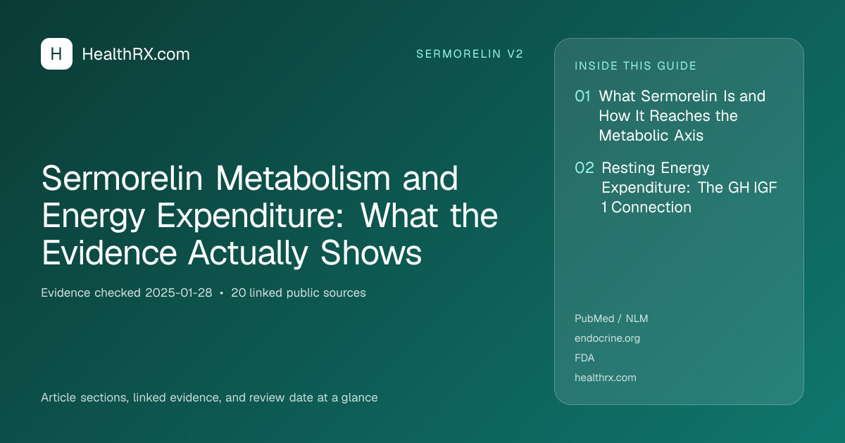 Evidence overview for Sermorelin Metabolism and Energy Expenditure: What the Evidence Actually Shows
