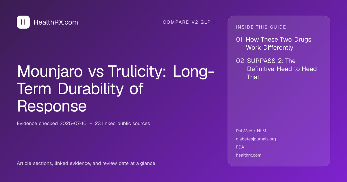 Evidence overview for Mounjaro vs Trulicity: Long-Term Durability of Response