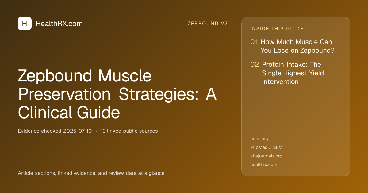 Evidence overview for Zepbound Muscle Preservation Strategies: A Clinical Guide