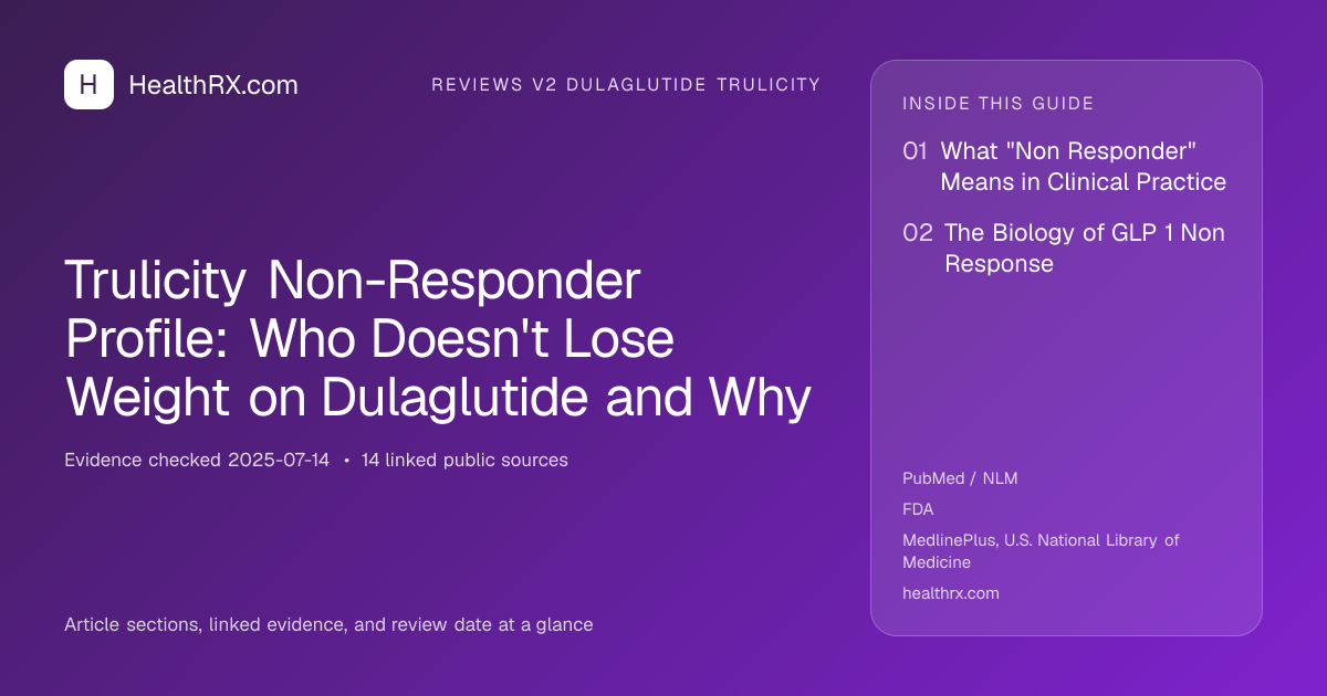 Evidence overview for Trulicity Non-Responder Profile: Who Doesn't Lose Weight on Dulaglutide and Why