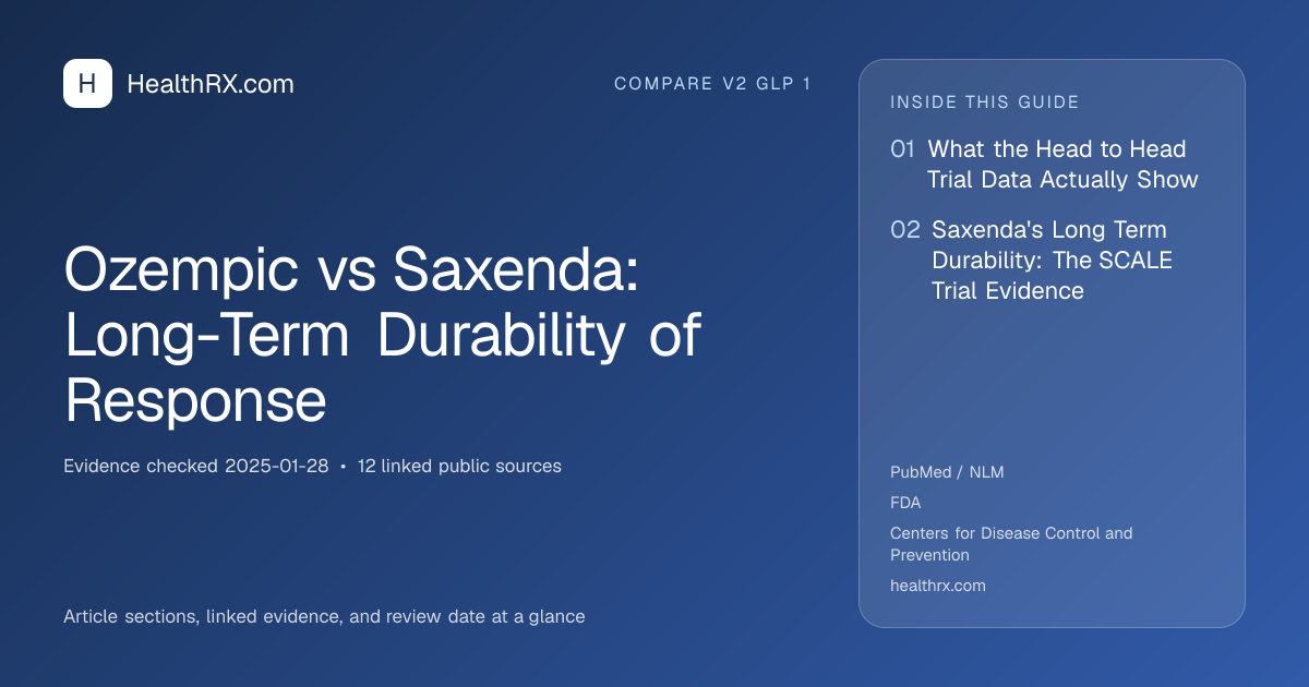 Evidence overview for Ozempic vs Saxenda: Long-Term Durability of Response