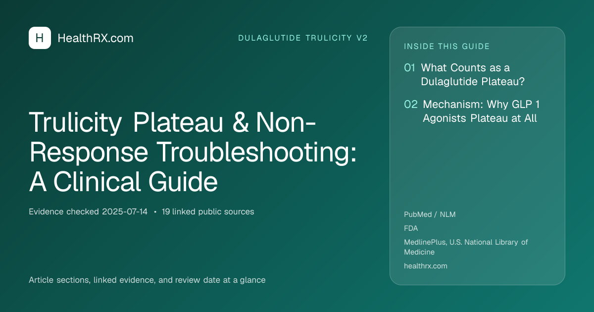 Evidence overview for Trulicity Plateau & Non-Response Troubleshooting: A Clinical Guide