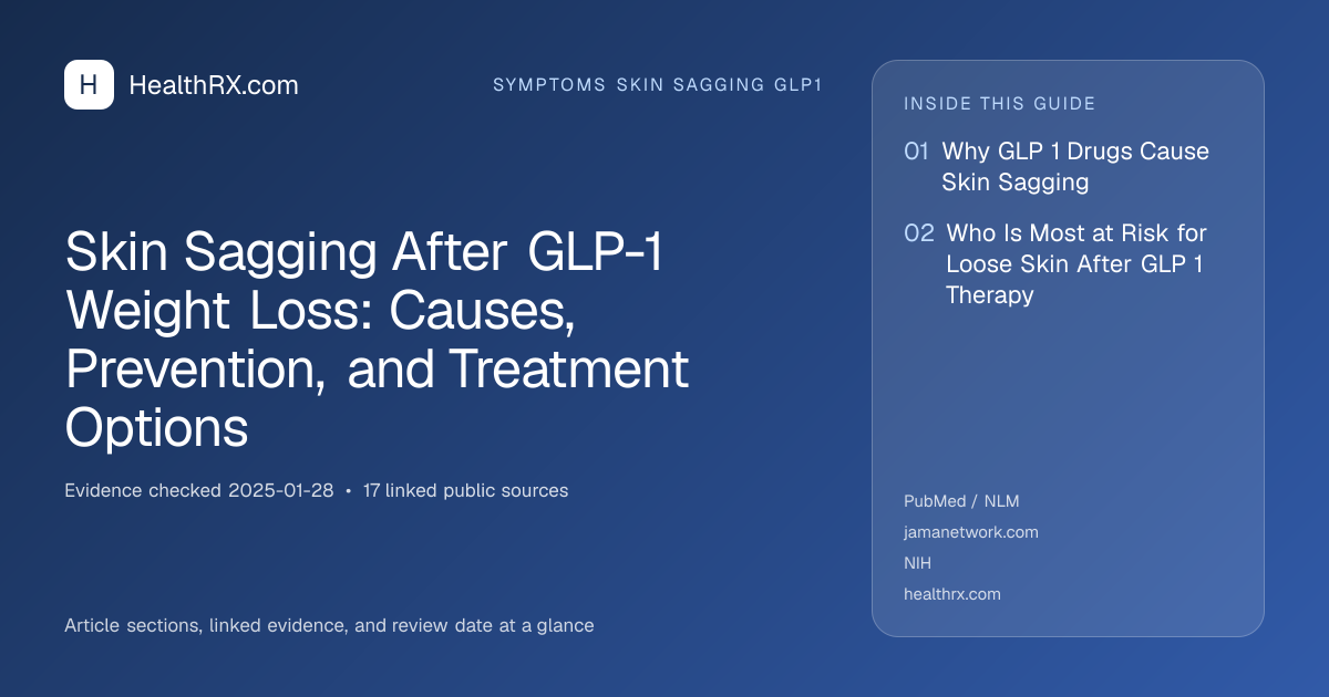 Evidence overview for Skin Sagging After GLP-1 Weight Loss: Causes, Prevention, and Treatment Options