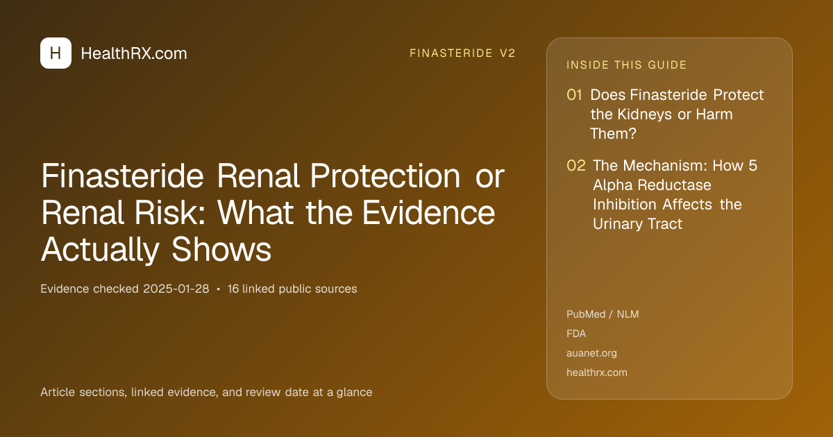 Evidence overview for Finasteride Renal Protection or Renal Risk: What the Evidence Actually Shows