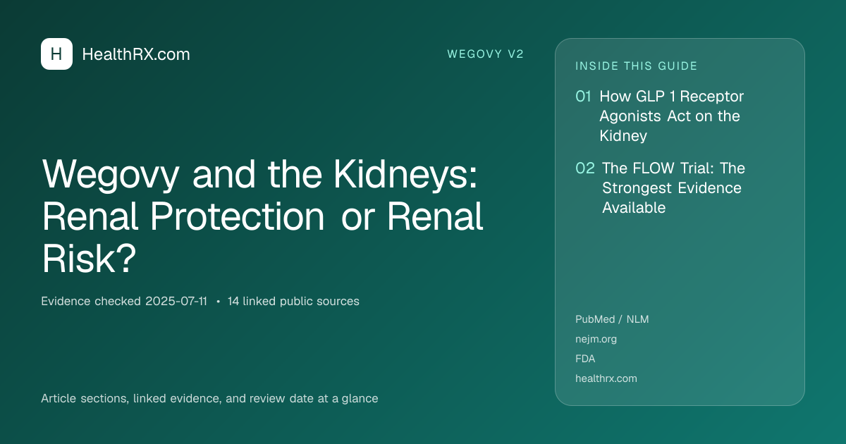 Evidence overview for Wegovy and the Kidneys: Renal Protection or Renal Risk?