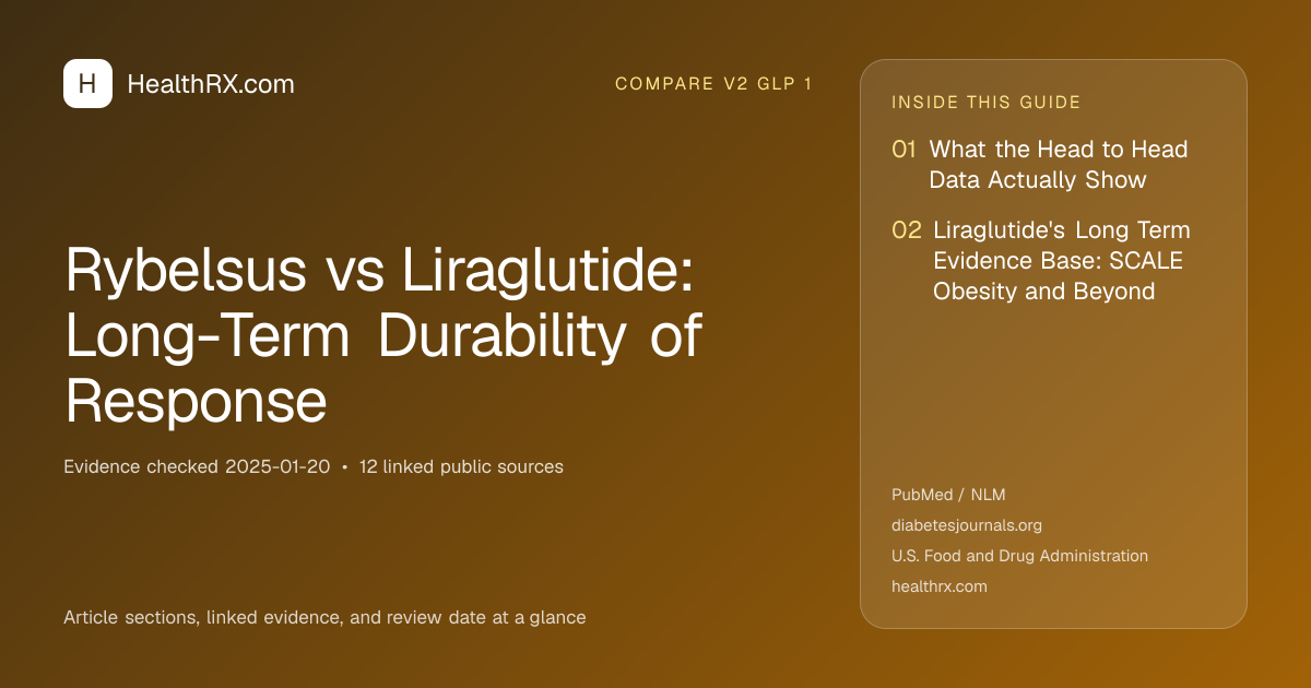 Evidence overview for Rybelsus vs Liraglutide: Long-Term Durability of Response