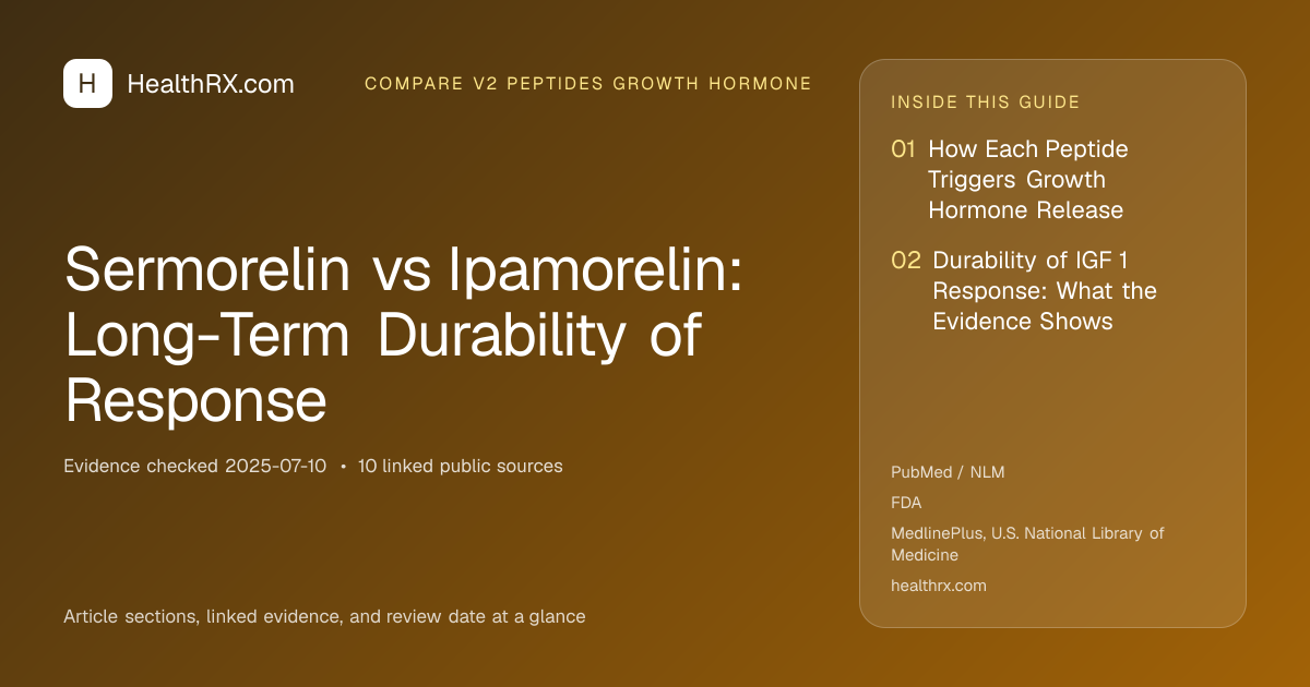 Evidence overview for Sermorelin vs Ipamorelin: Long-Term Durability of Response