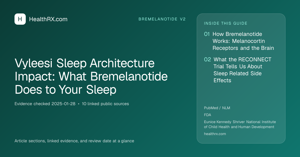 Evidence overview for bremelanotide v2: Vyleesi Sleep Architecture Impact: What Bremelanotide Does to Your Sleep