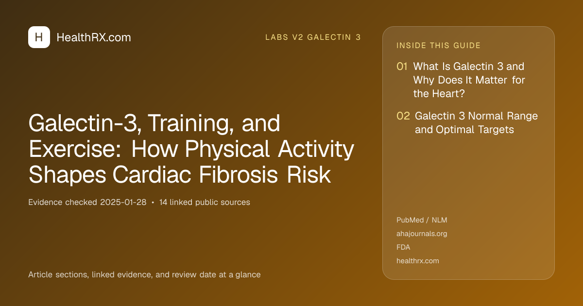 Evidence overview for Galectin-3, Training, and Exercise: How Physical Activity Shapes Cardiac Fibrosis Risk
