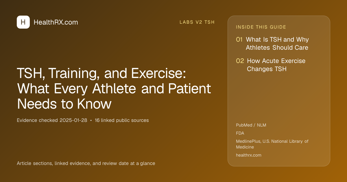 Evidence overview for TSH, Training, and Exercise: What Every Athlete and Patient Needs to Know