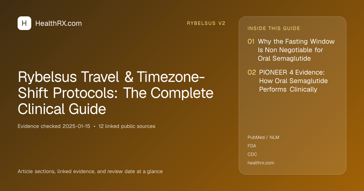 Evidence overview for Rybelsus Travel & Timezone-Shift Protocols: The Complete Clinical Guide