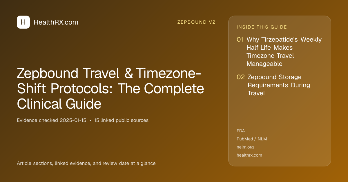 Evidence overview for Zepbound Travel & Timezone-Shift Protocols: The Complete Clinical Guide