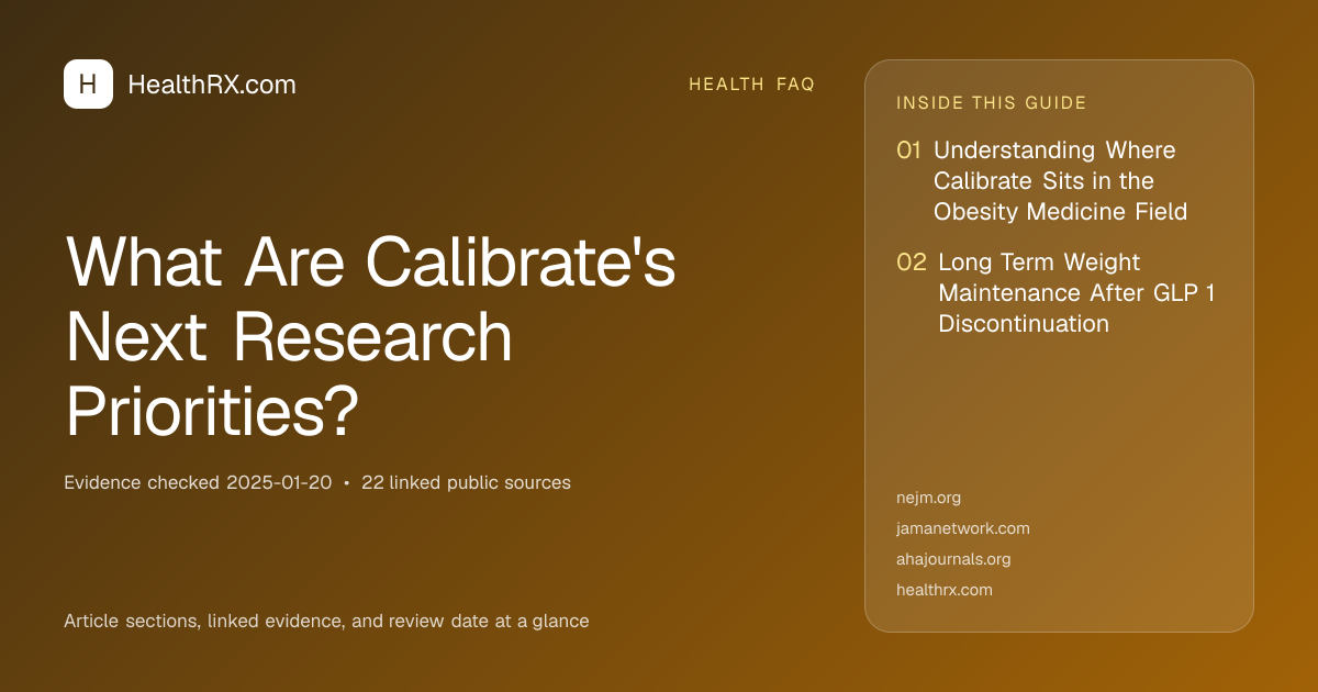 Evidence overview for What Are Calibrate's Next Research Priorities?