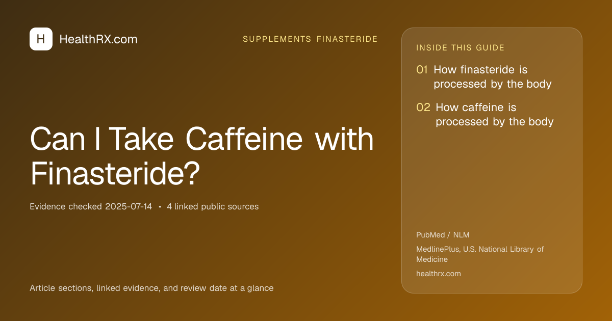 Evidence overview for supplements finasteride: Can I Take Caffeine with Finasteride?