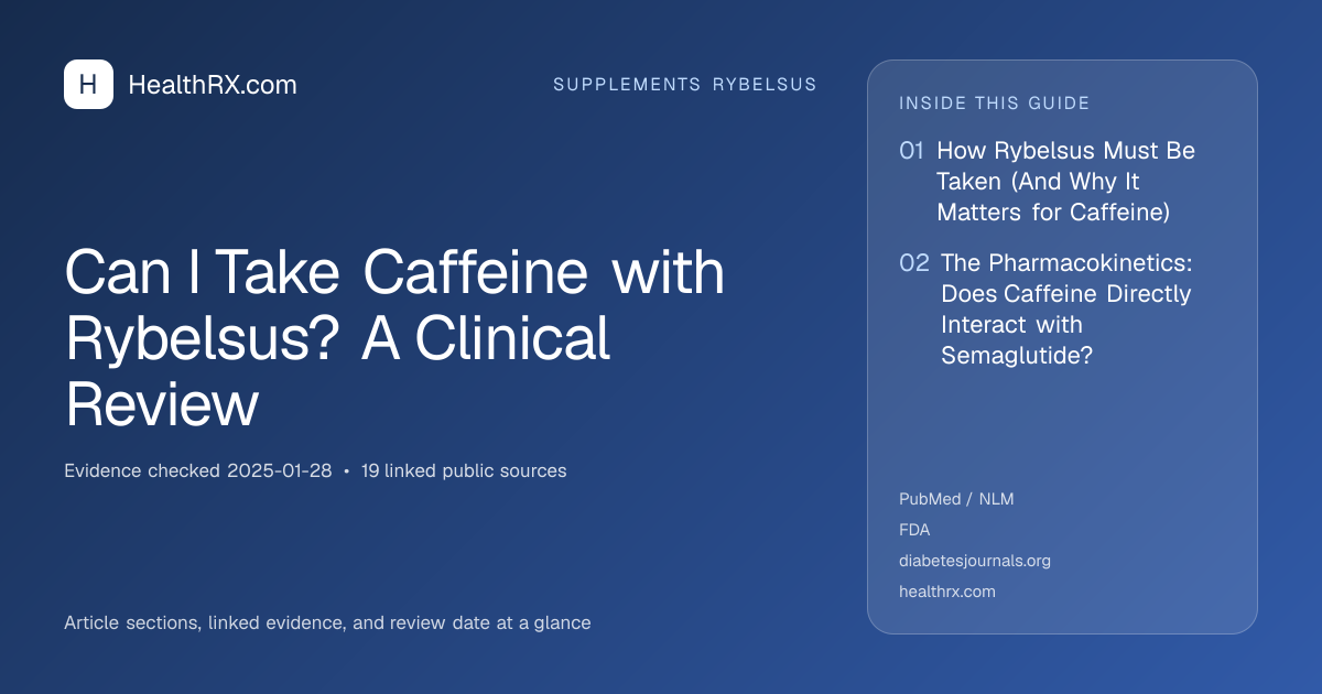 Evidence overview for Can I Take Caffeine with Rybelsus? A Clinical Review