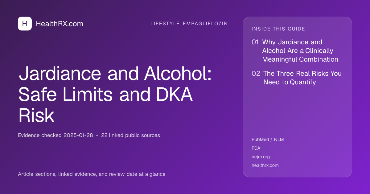 Evidence overview for lifestyle empagliflozin: Jardiance and Alcohol: Safe Limits and DKA Risk