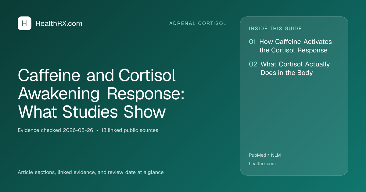 Evidence overview for Caffeine and Cortisol Awakening Response: What Studies Show