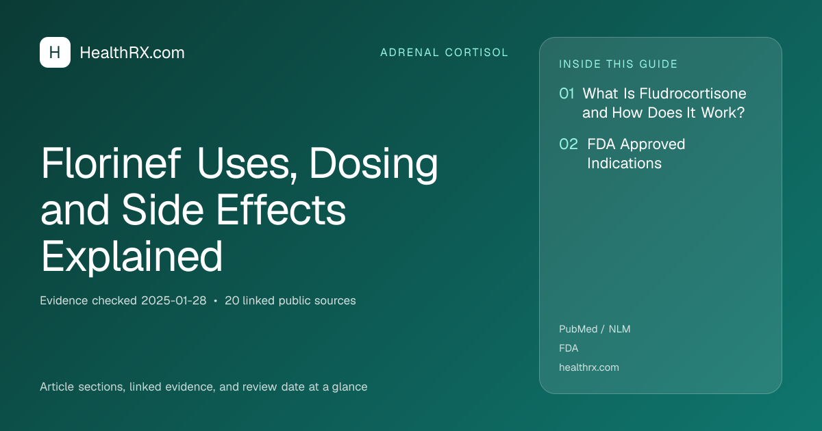 Evidence overview for Florinef Uses, Dosing and Side Effects Explained