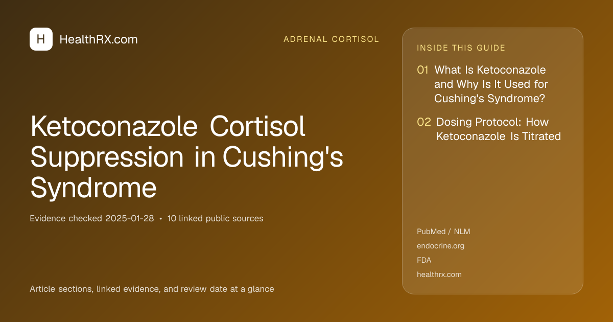 Evidence overview for Ketoconazole Cortisol Suppression in Cushing's Syndrome