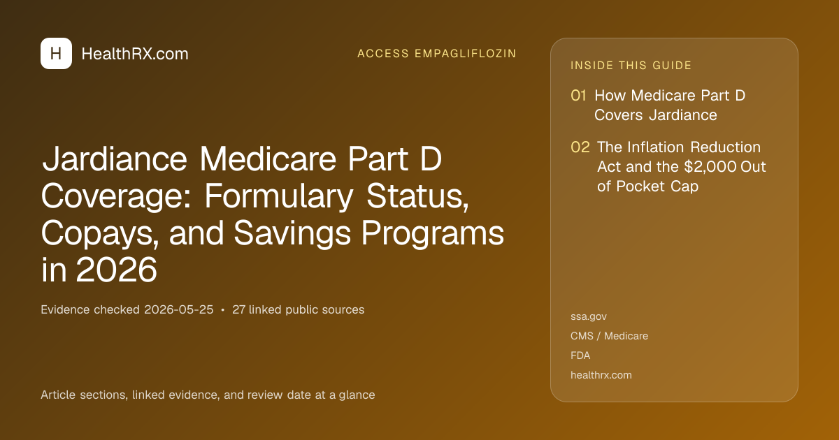 Evidence overview for Jardiance Medicare Part D Coverage: Formulary Status, Copays, and Savings Programs in 2026