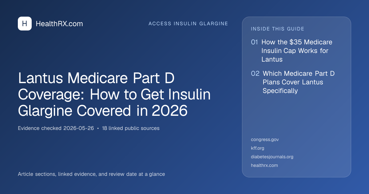 Evidence overview for Lantus Medicare Part D Coverage: How to Get Insulin Glargine Covered in 2026