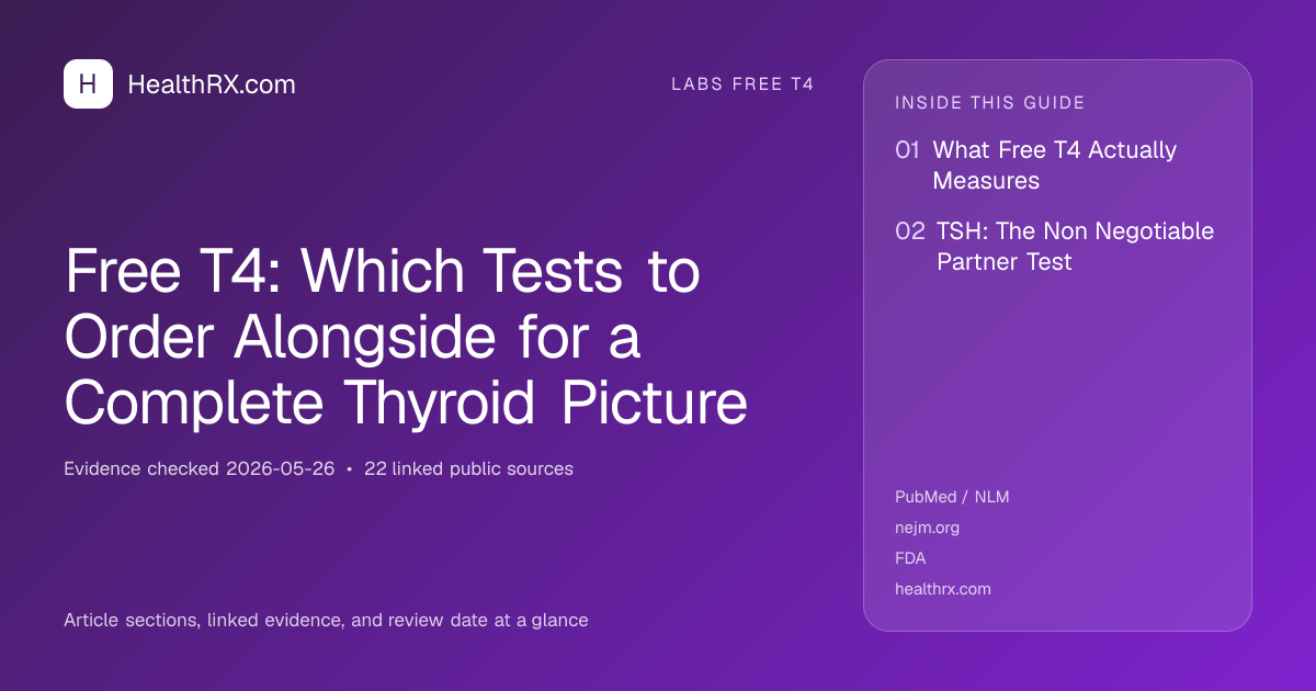Evidence overview for Free T4: Which Tests to Order Alongside for a Complete Thyroid Picture