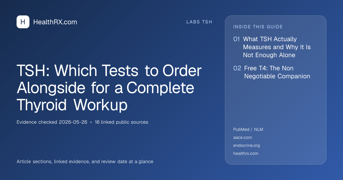 Evidence overview for TSH: Which Tests to Order Alongside for a Complete Thyroid Workup