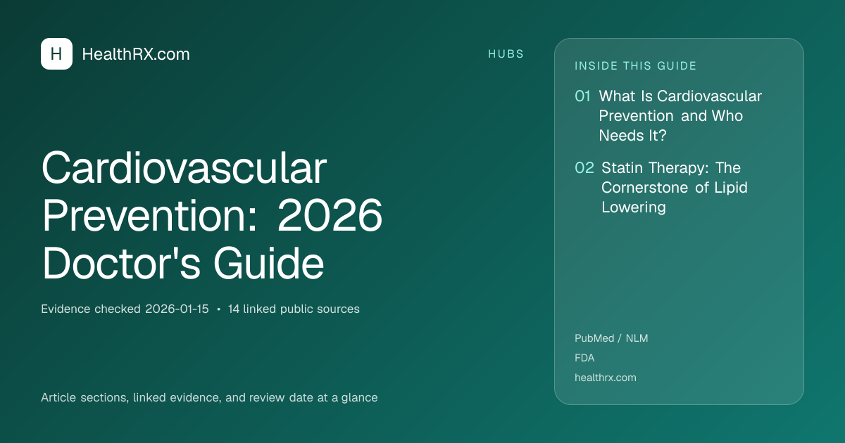 Evidence overview for Cardiovascular Prevention: 2026 Doctor's Guide