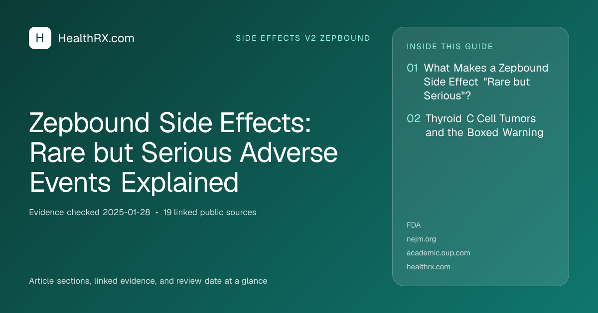 Evidence overview for Zepbound Side Effects: Rare but Serious Adverse Events Explained