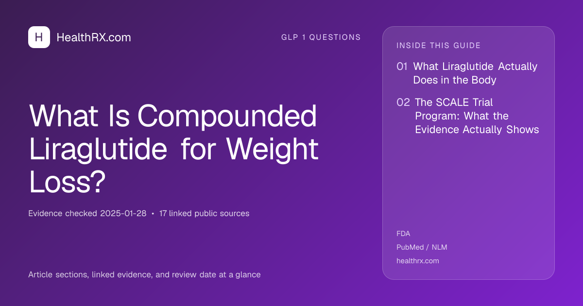 Evidence overview for What Is Compounded Liraglutide for Weight Loss?