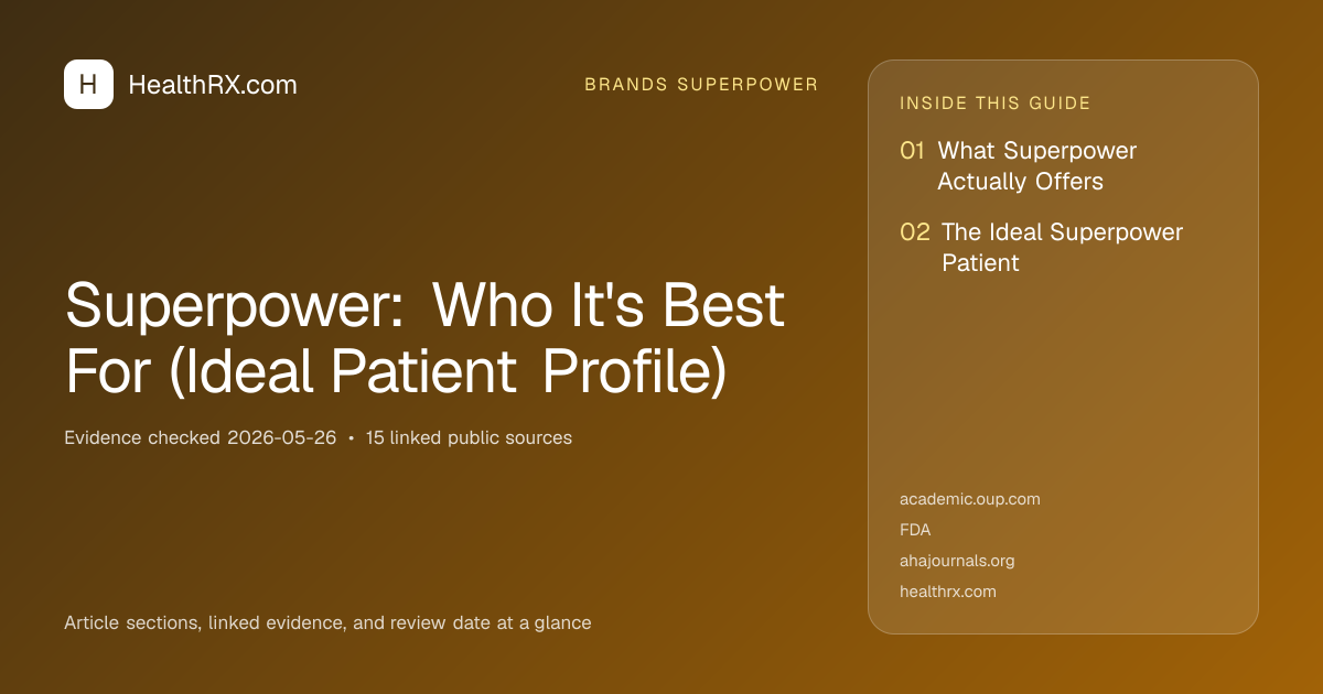 Evidence overview for Superpower: Who It's Best For (Ideal Patient Profile)
