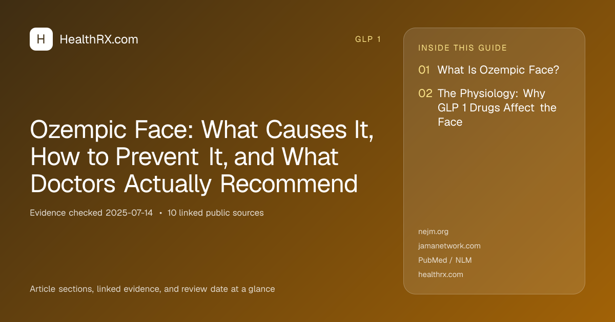 Evidence overview for Ozempic Face: What Causes It, How to Prevent It, and What Doctors Actually Recommend