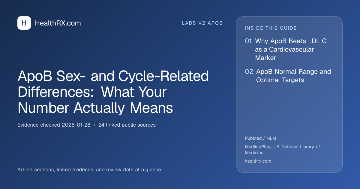 Evidence overview for ApoB Sex- and Cycle-Related Differences: What Your Number Actually Means