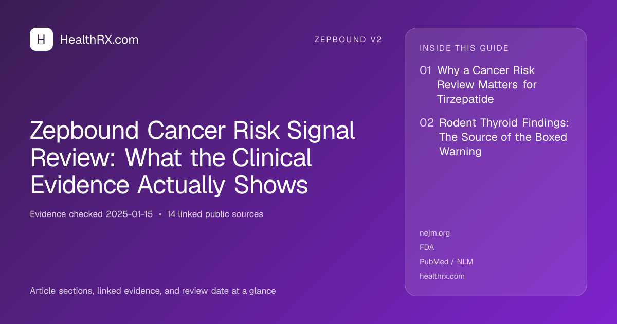 Evidence overview for Zepbound Cancer Risk Signal Review: What the Clinical Evidence Actually Shows