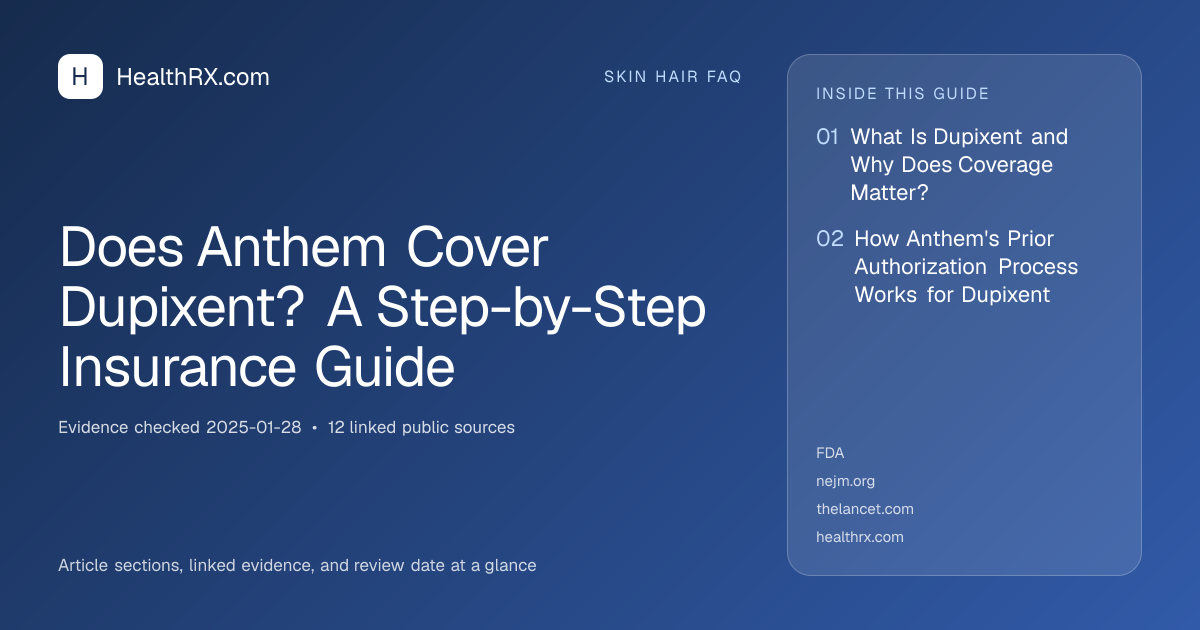 Evidence overview for Does Anthem Cover Dupixent? A Step-by-Step Insurance Guide