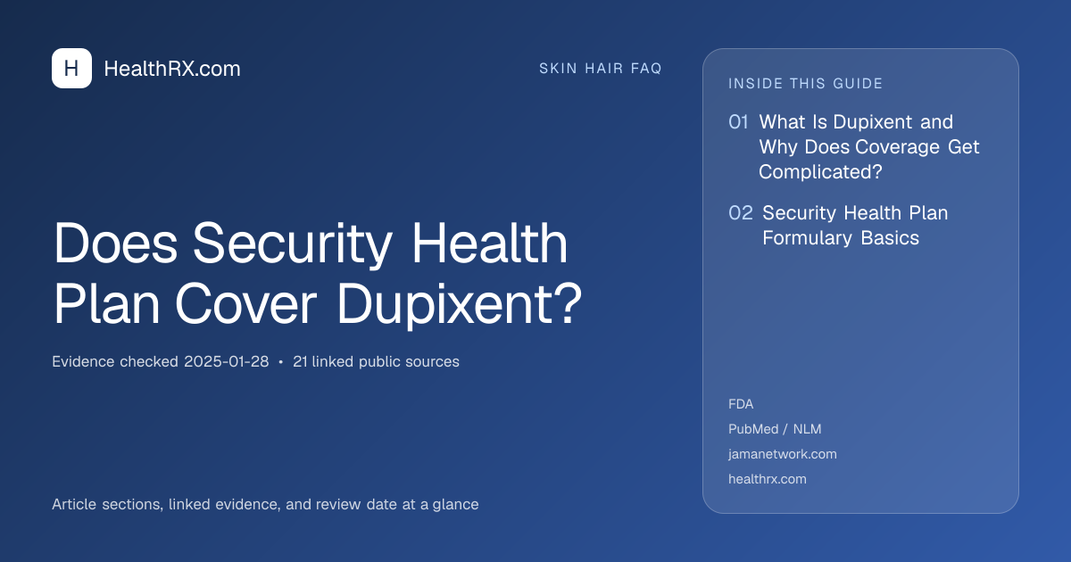 Evidence overview for Does Security Health Plan Cover Dupixent?